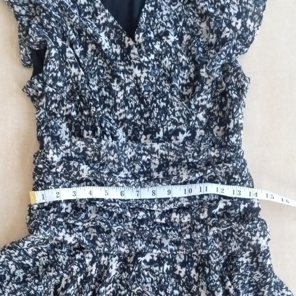 Elegant Black And Multi Color Midi Dress - Picture 15 of 15